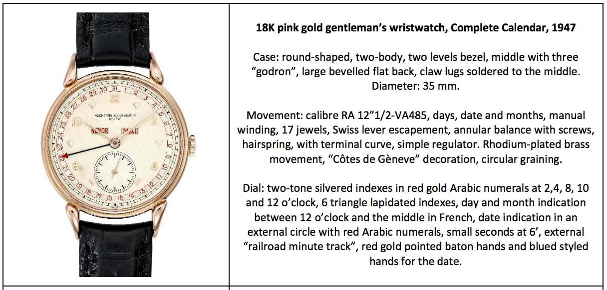 18K Pink Gold Gentleman's Wristwatch
