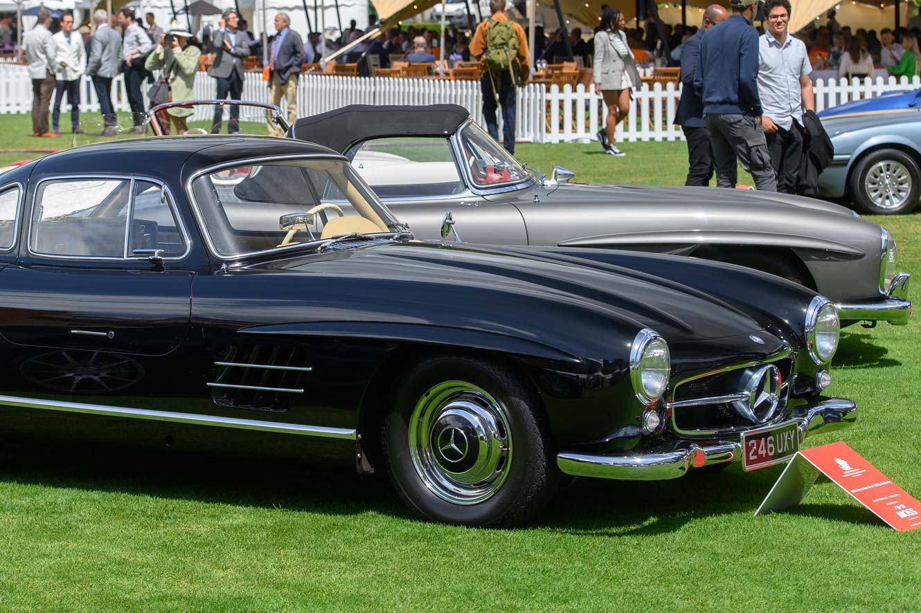 London Concours Black Mercedes Gullwing