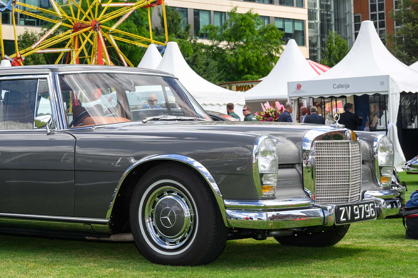 London Concours Silver Mercedes