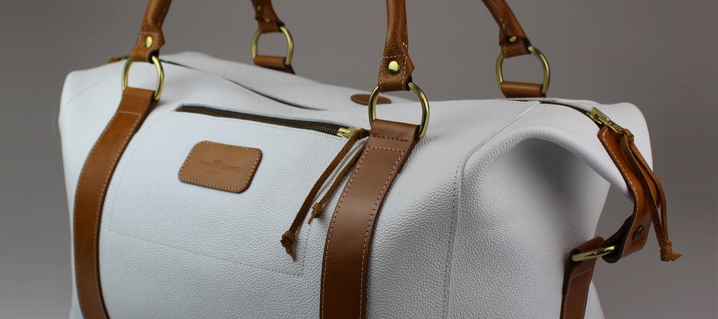 Sam Brown White Leather bag